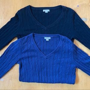 MERONA Cable Knit V-Neck Sweater